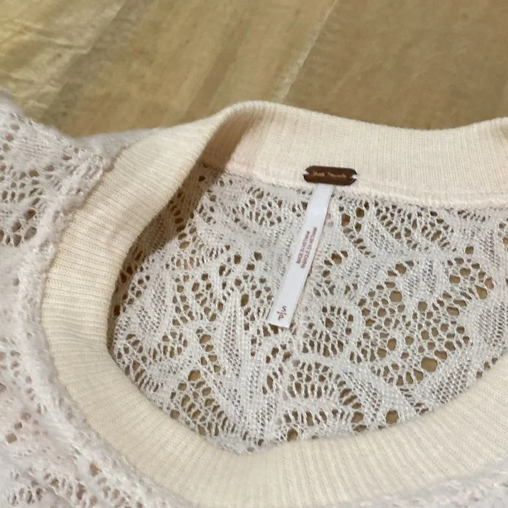 Free People‎ Coffee In The Morning Tunic Top Sz small nwot